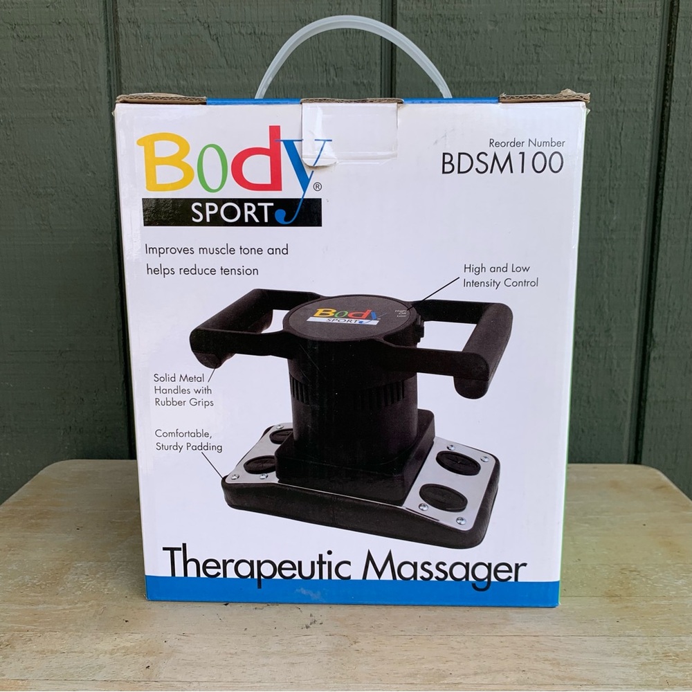 Body Sport Therapeutic Vibrating Massager BDSM100 - Dual Speed Control - Black